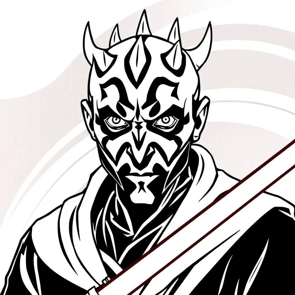 Darth Maul Coloring Pages Darth Maul Coloring Pages