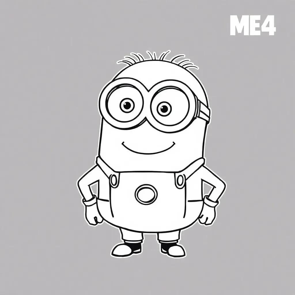 Despicable Me 4 Coloring Page