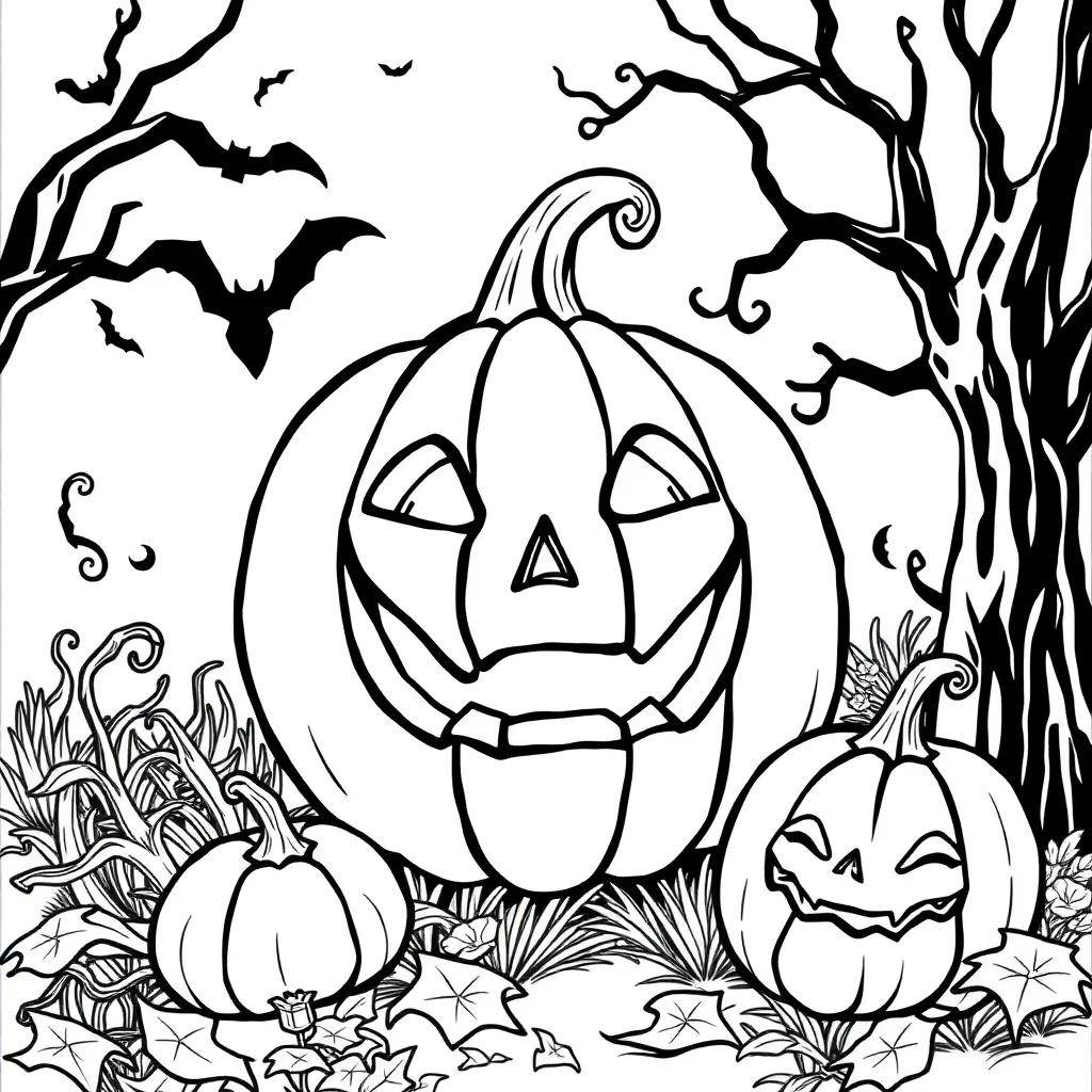 Detailed Halloween Coloring Pages