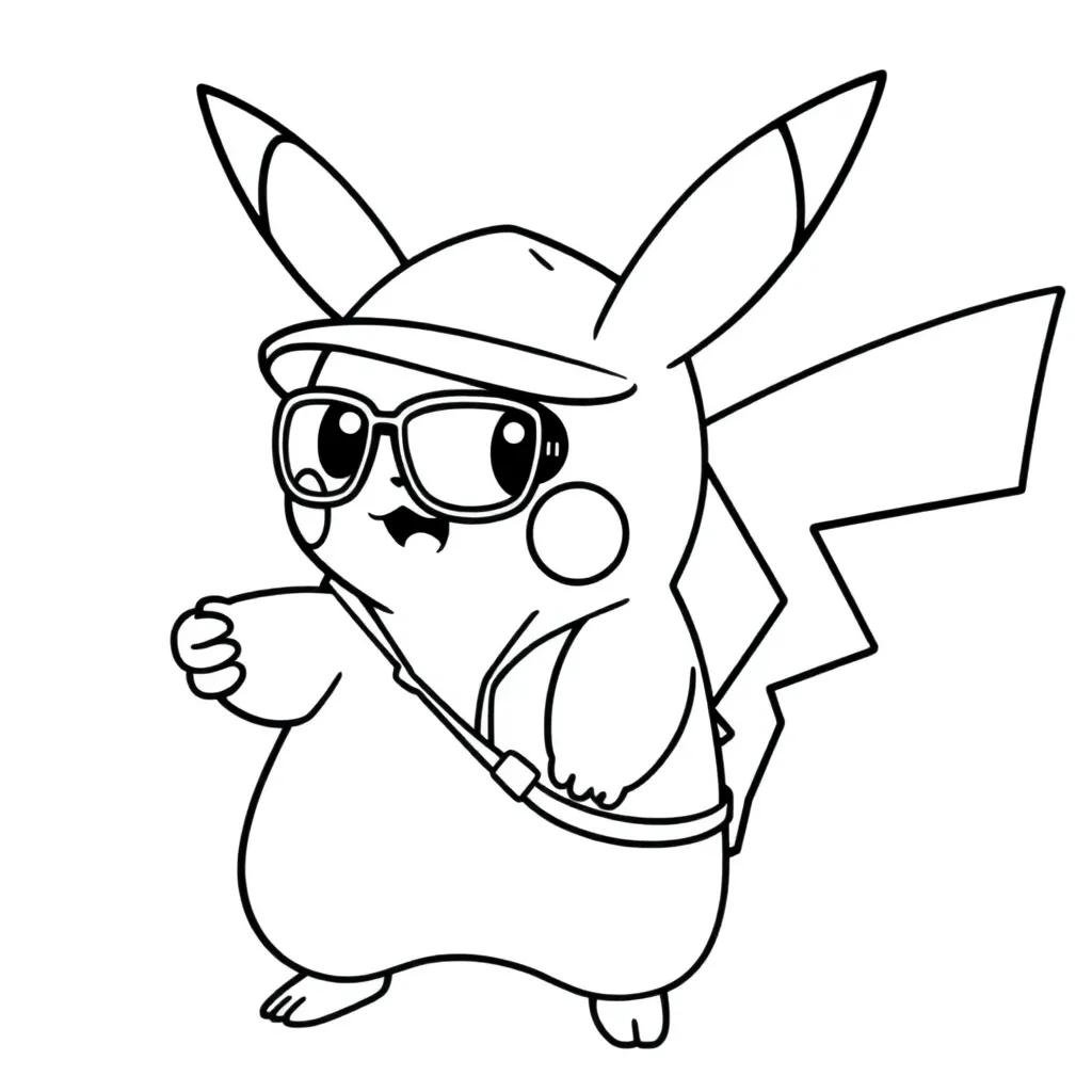Detective Pikachu Coloring Pages