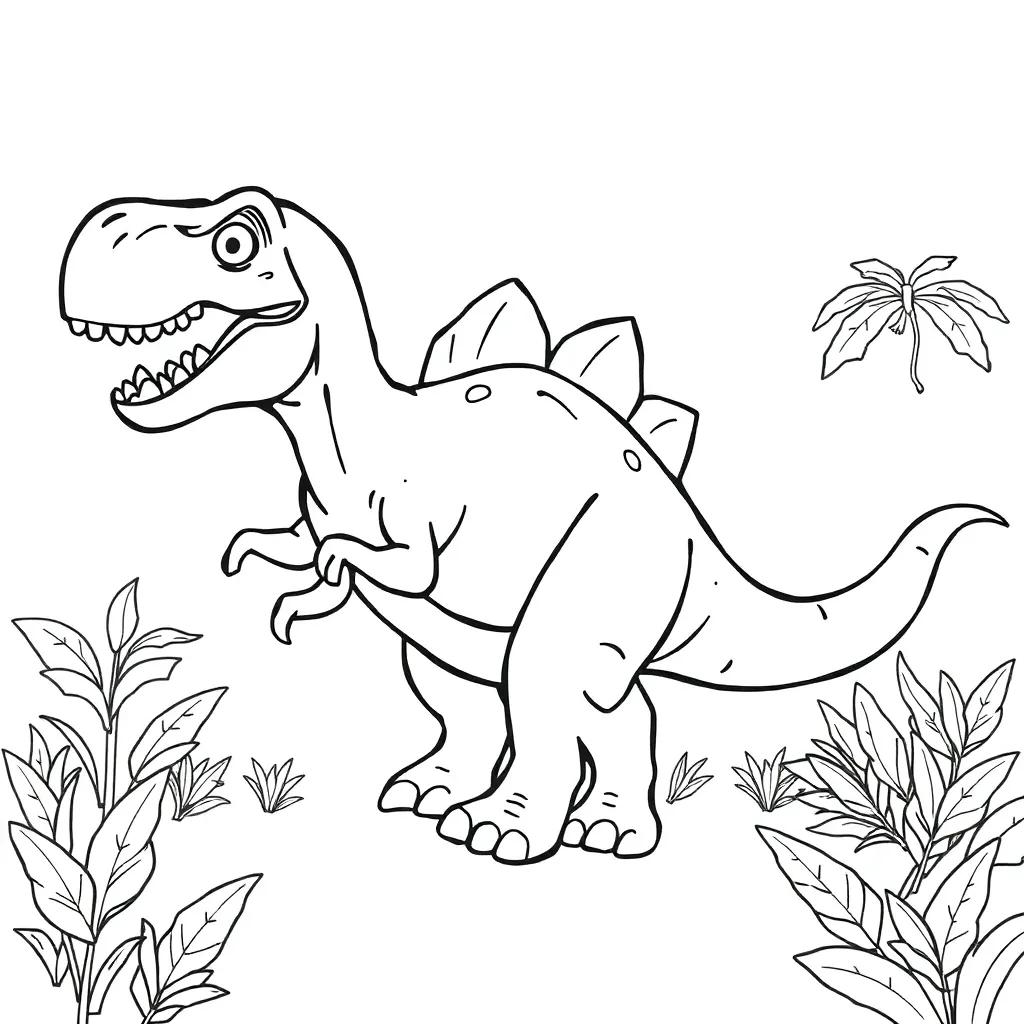 Dinosaur Coloring Pages For Toddlers