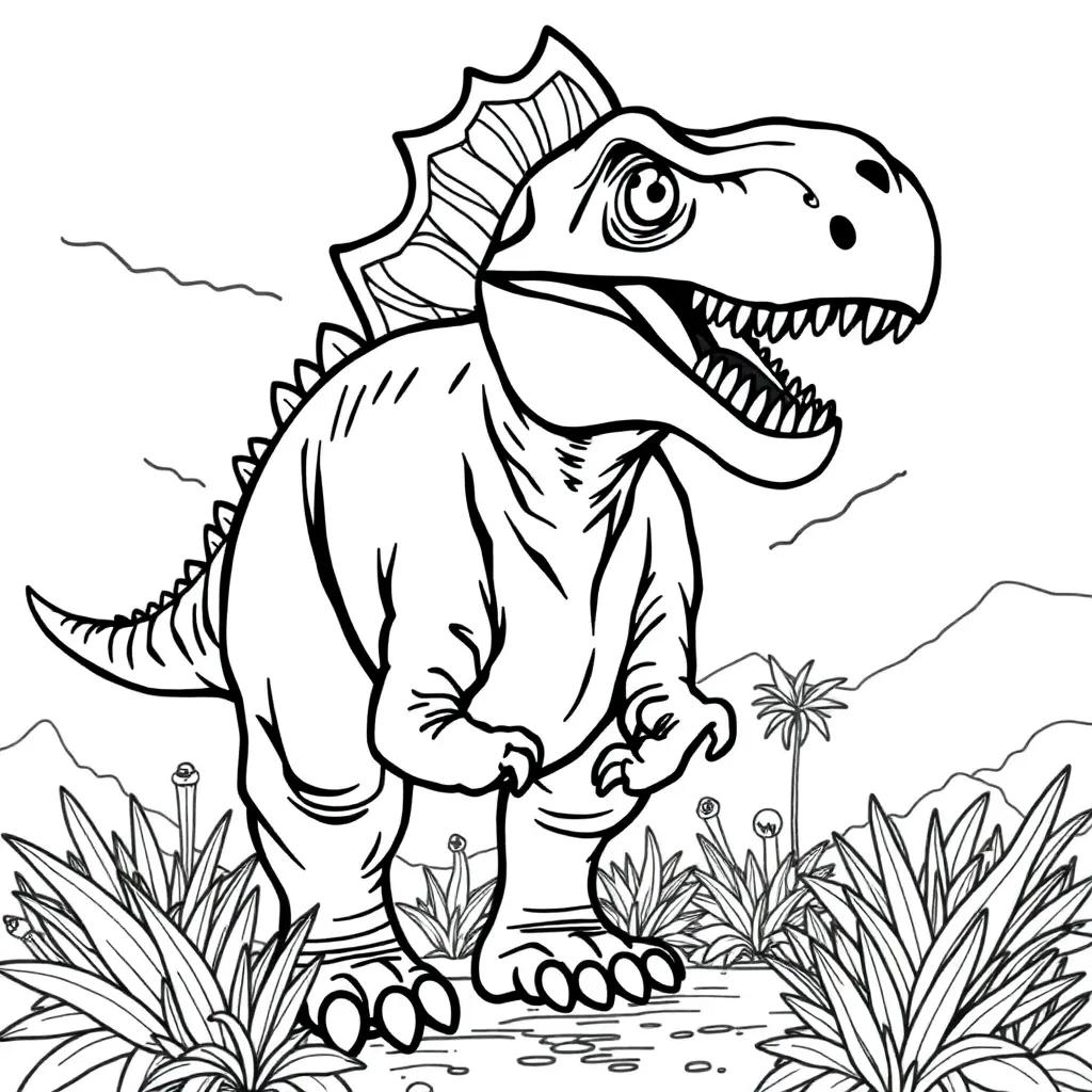 Dinosaur Coloring Pages For Adults