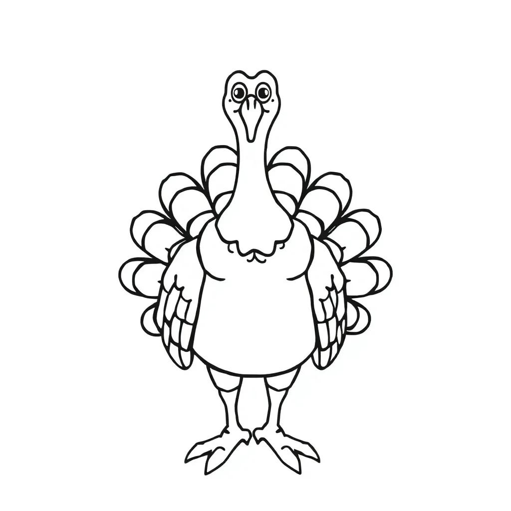 Disguise A Turkey Coloring Page