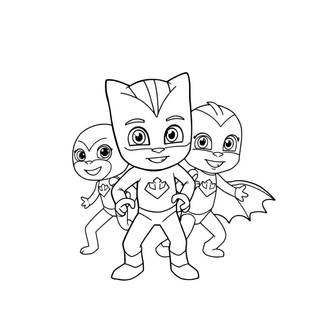Disney Pj Masks Coloring Pages Disney Pj Masks Coloring Pages