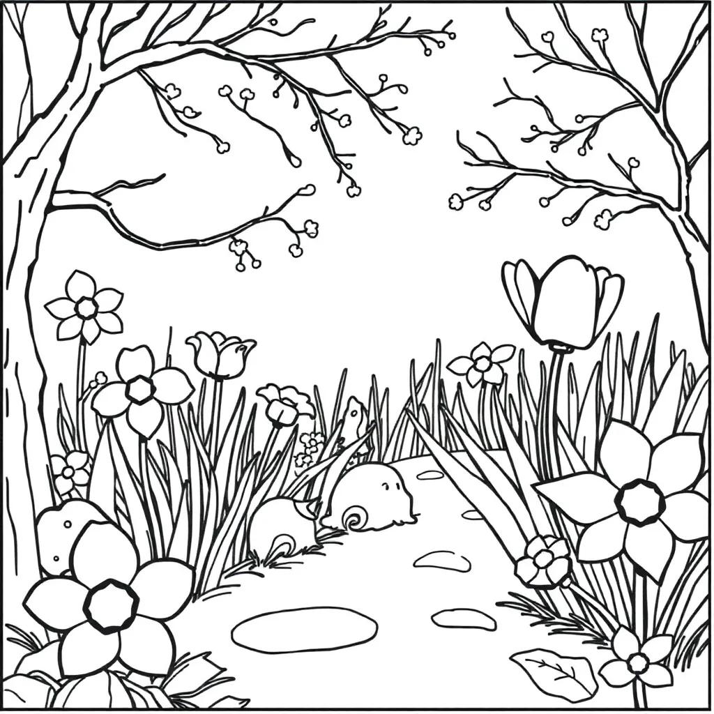Disney Spring Coloring Pages