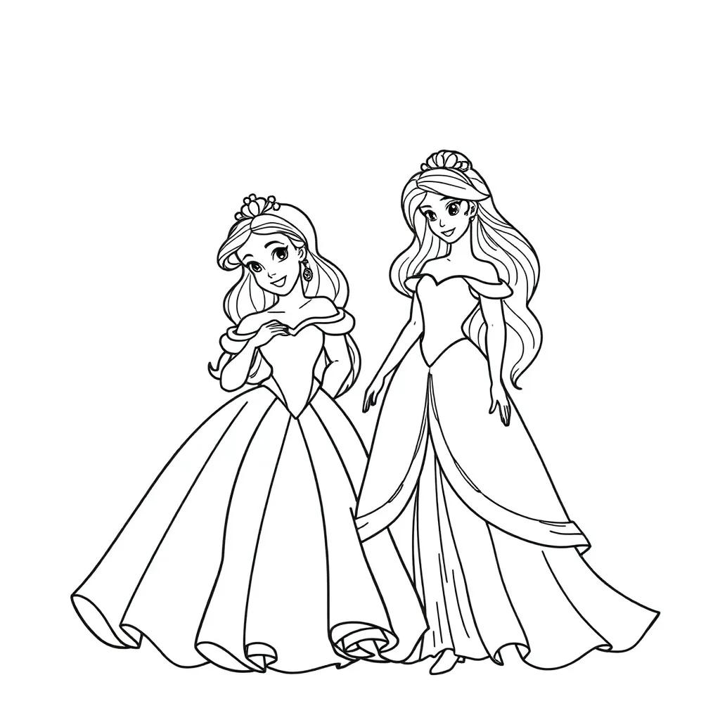 Disney Princesses Coloring Pages To Print