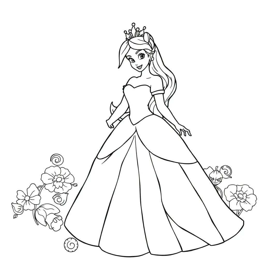 Disney Princess Coloring Pages Printable Free