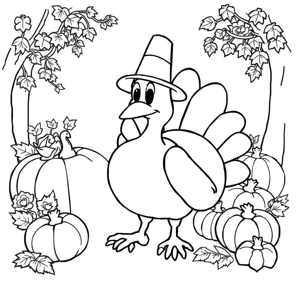 Disney Thanksgiving Color Pages