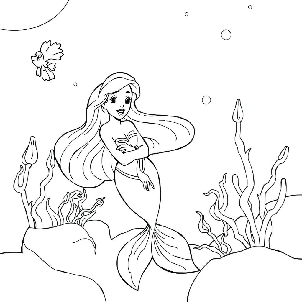 Disney Little Mermaid Coloring Pages