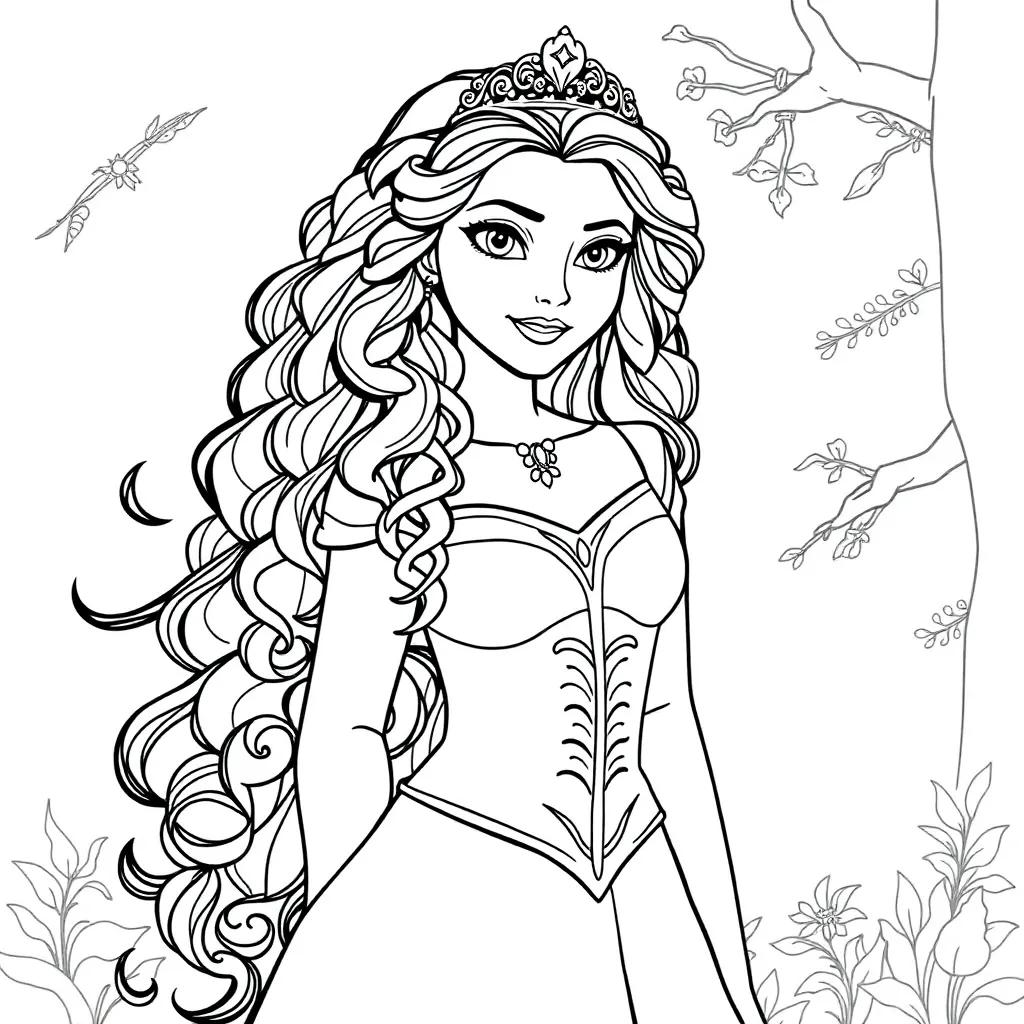 Disney Princess Merida Coloring Pages