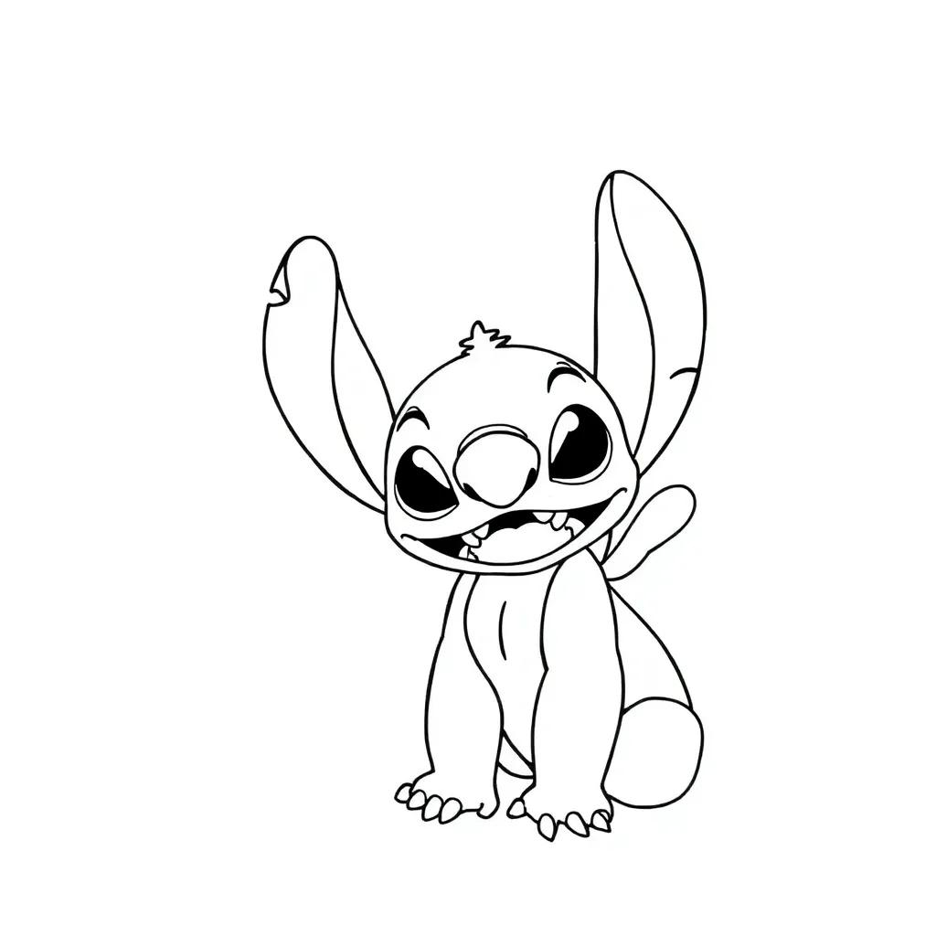 Disney Stitch And Angel Coloring Pages