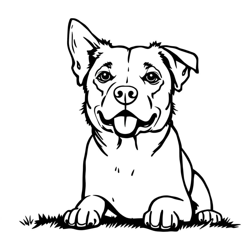 Dog Coloring Pages Adults