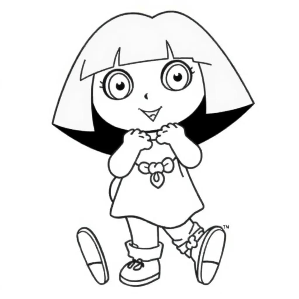 Dora Boots Coloring Pages