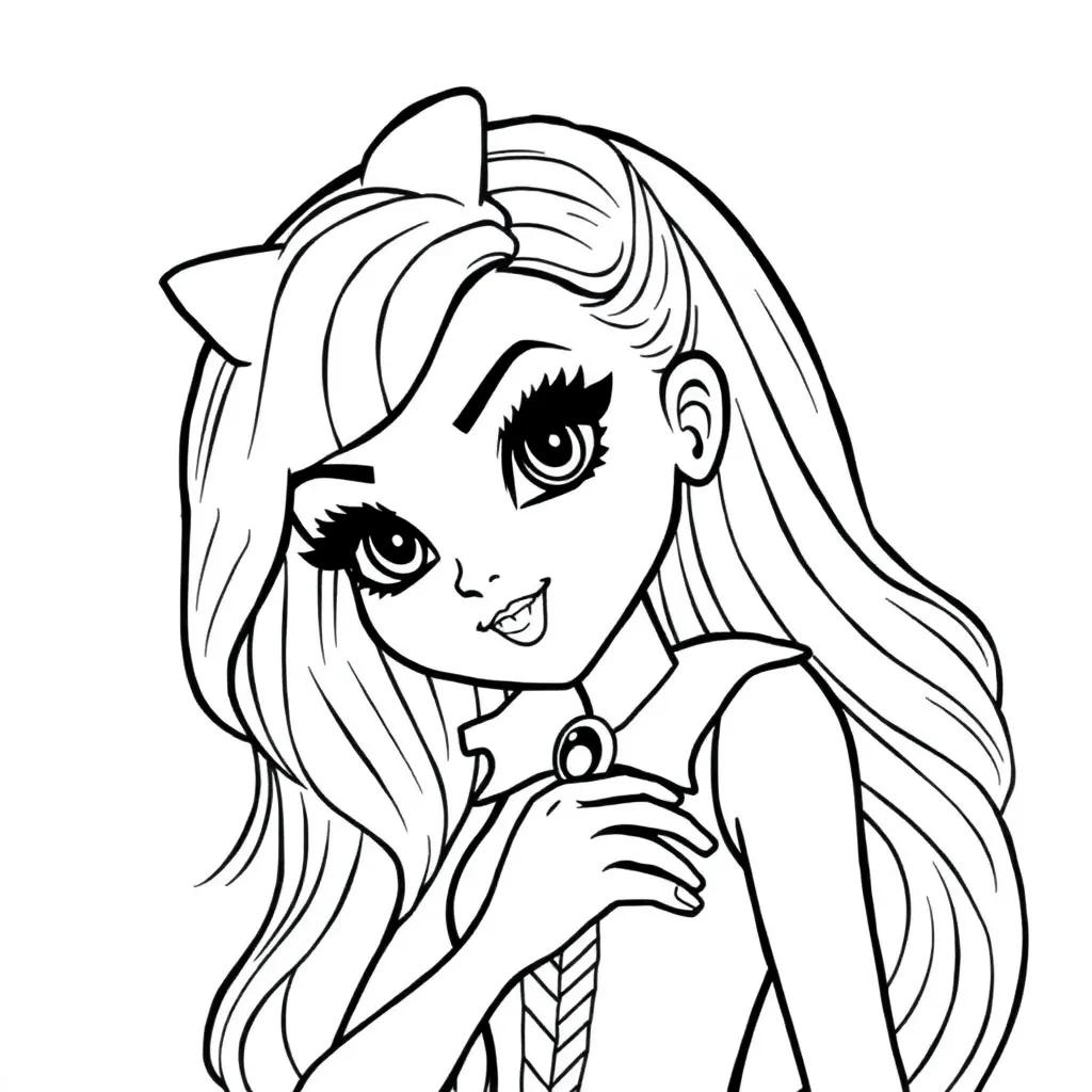 Draculaura Monster High Coloring Pages