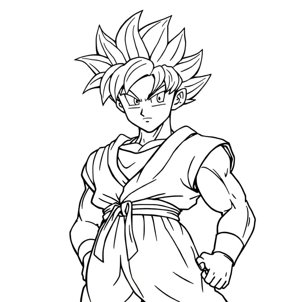 Dragon Ball Z Coloring Pages Gohan Dragon Ball Z Coloring Pages Gohan