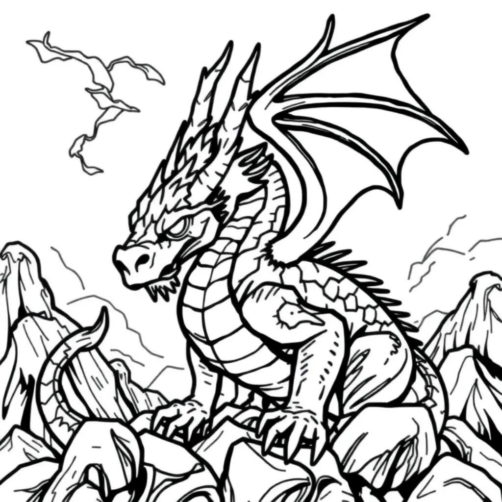 Dragon Coloring Page Printable