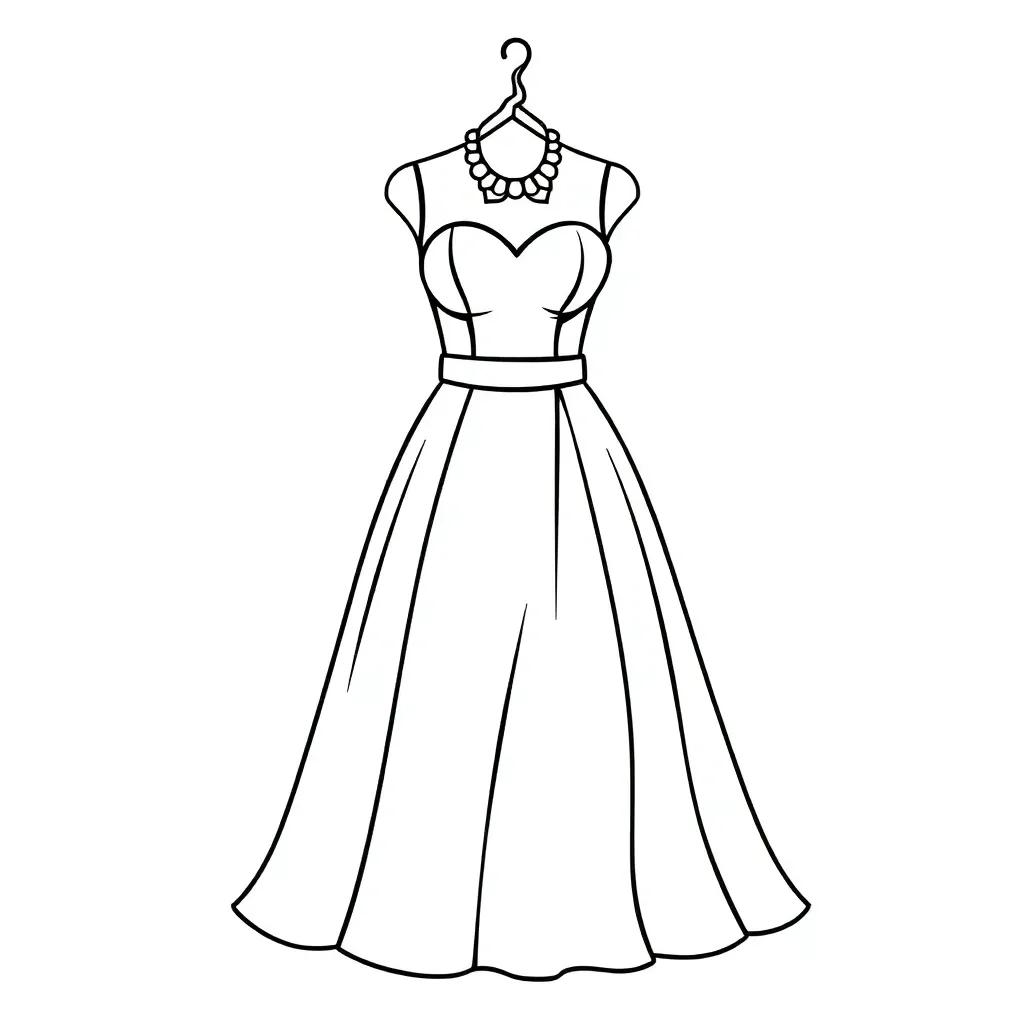 Dress Up Coloring Pages