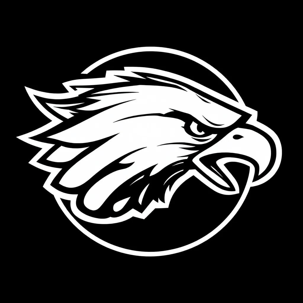 Eagles Logo Coloring Page Eagles Logo Coloring Page