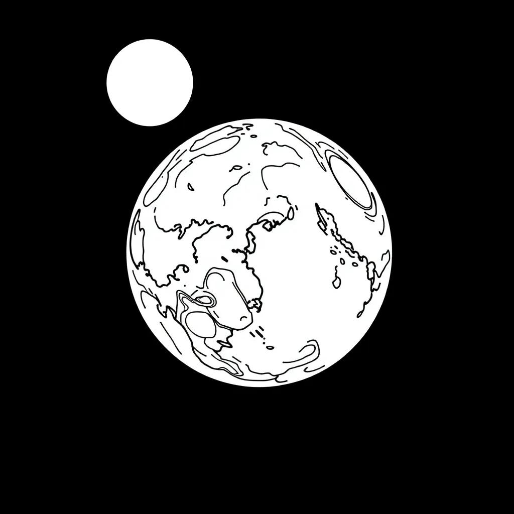 Earth To Luna Coloring Pages