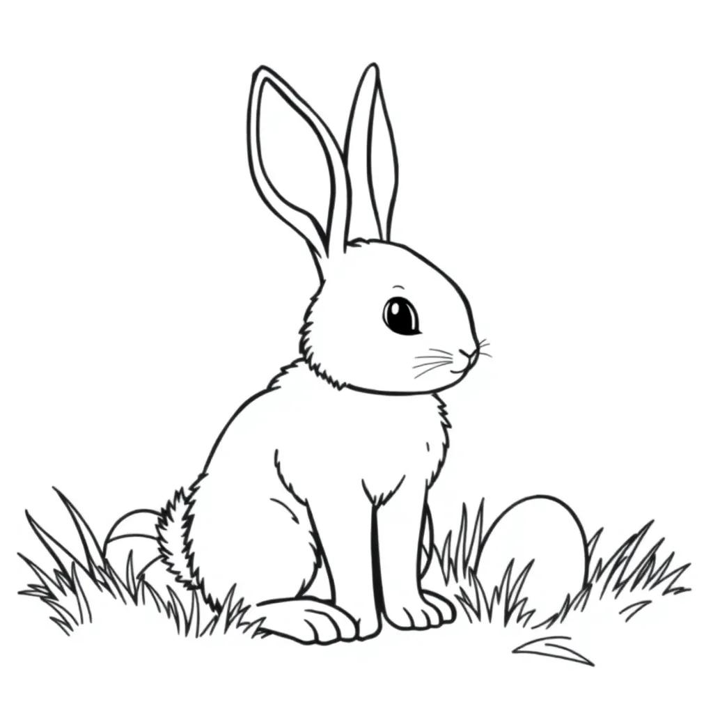 Easter Bunny Coloring Pages Free