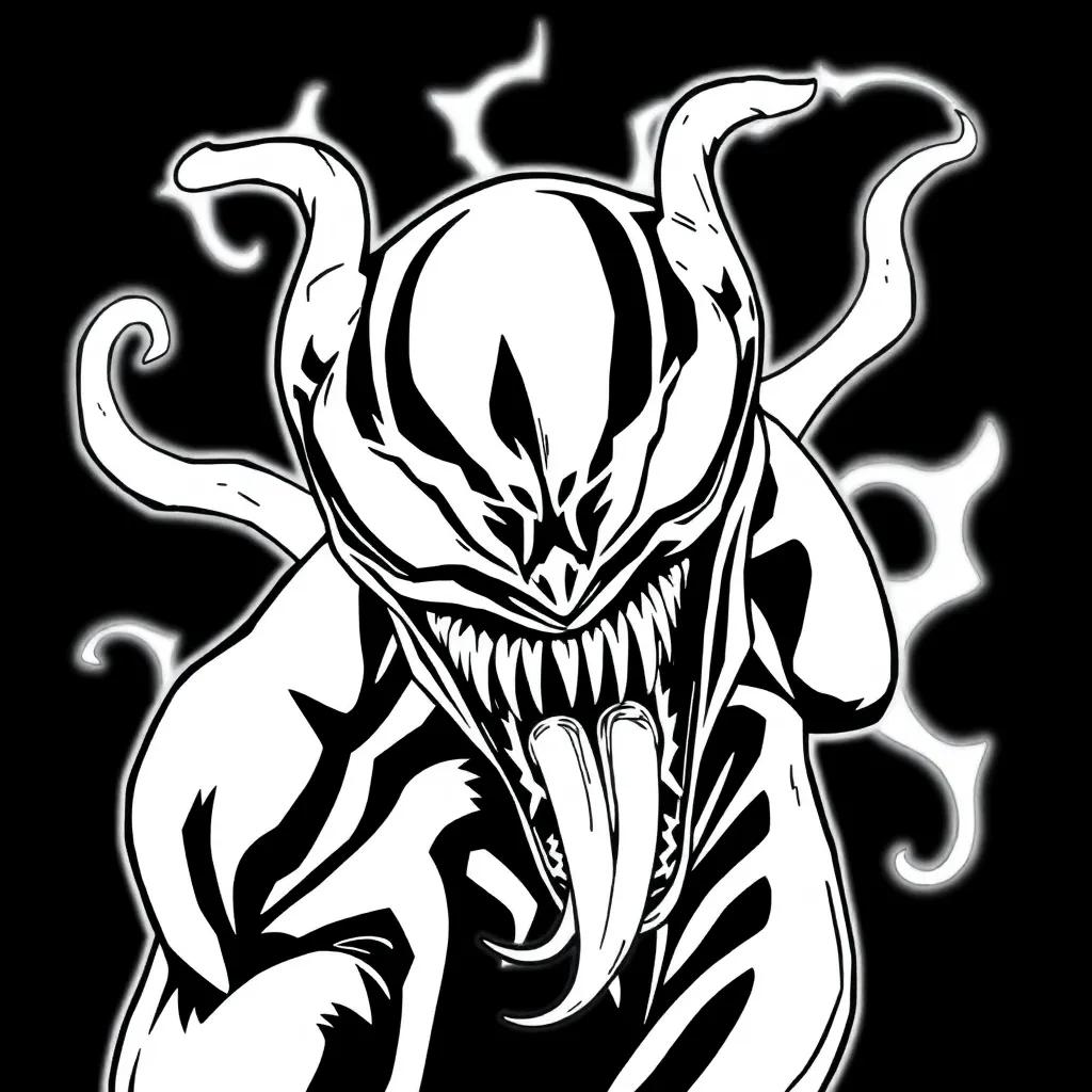 Easy Venom Coloring Pages