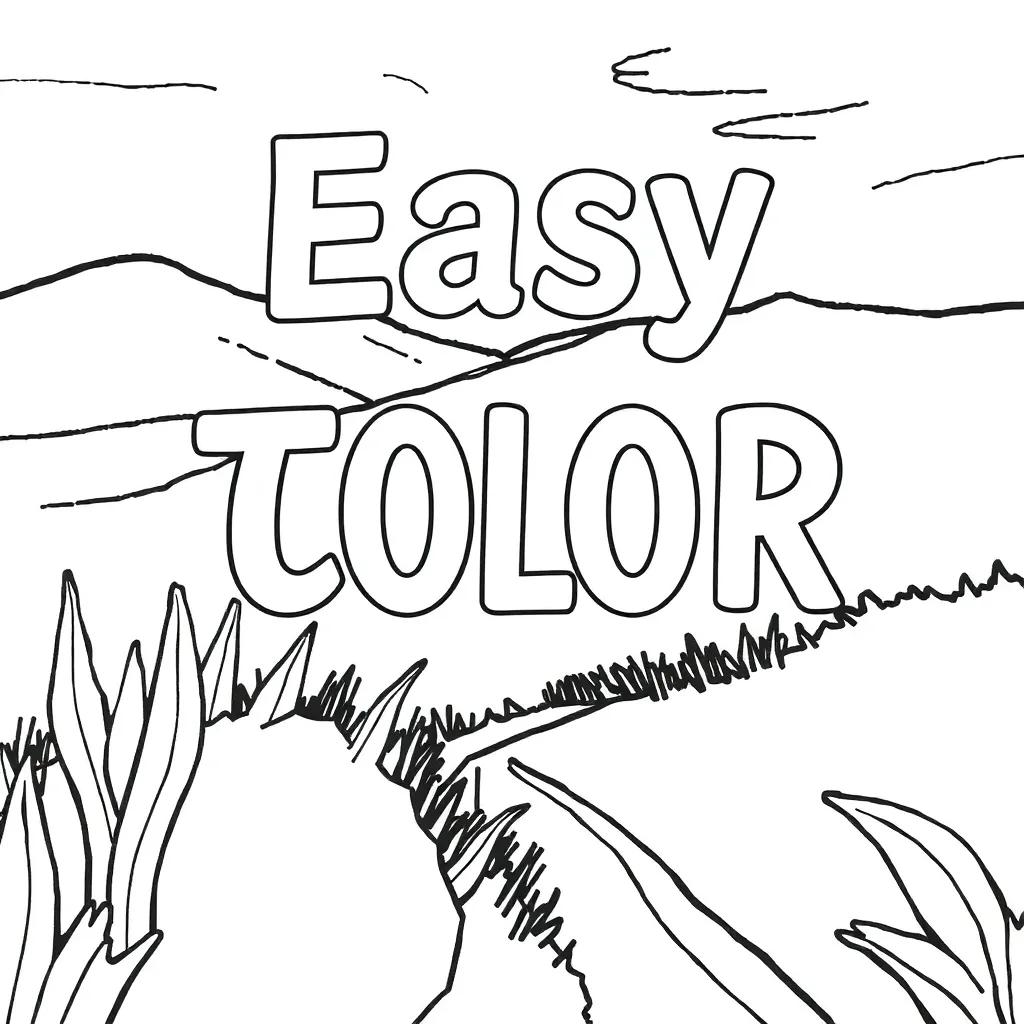 Easy To Color Pages