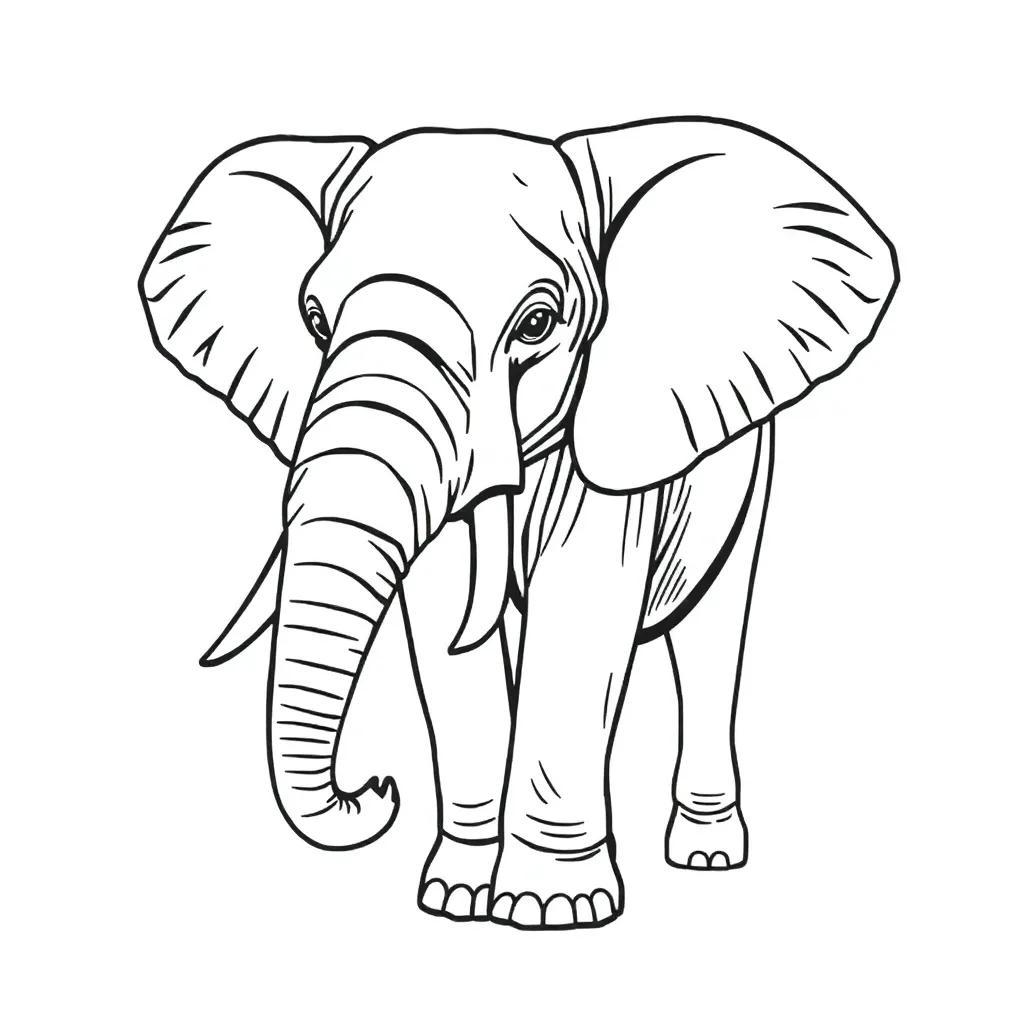 Elephant Coloring Pages Free
