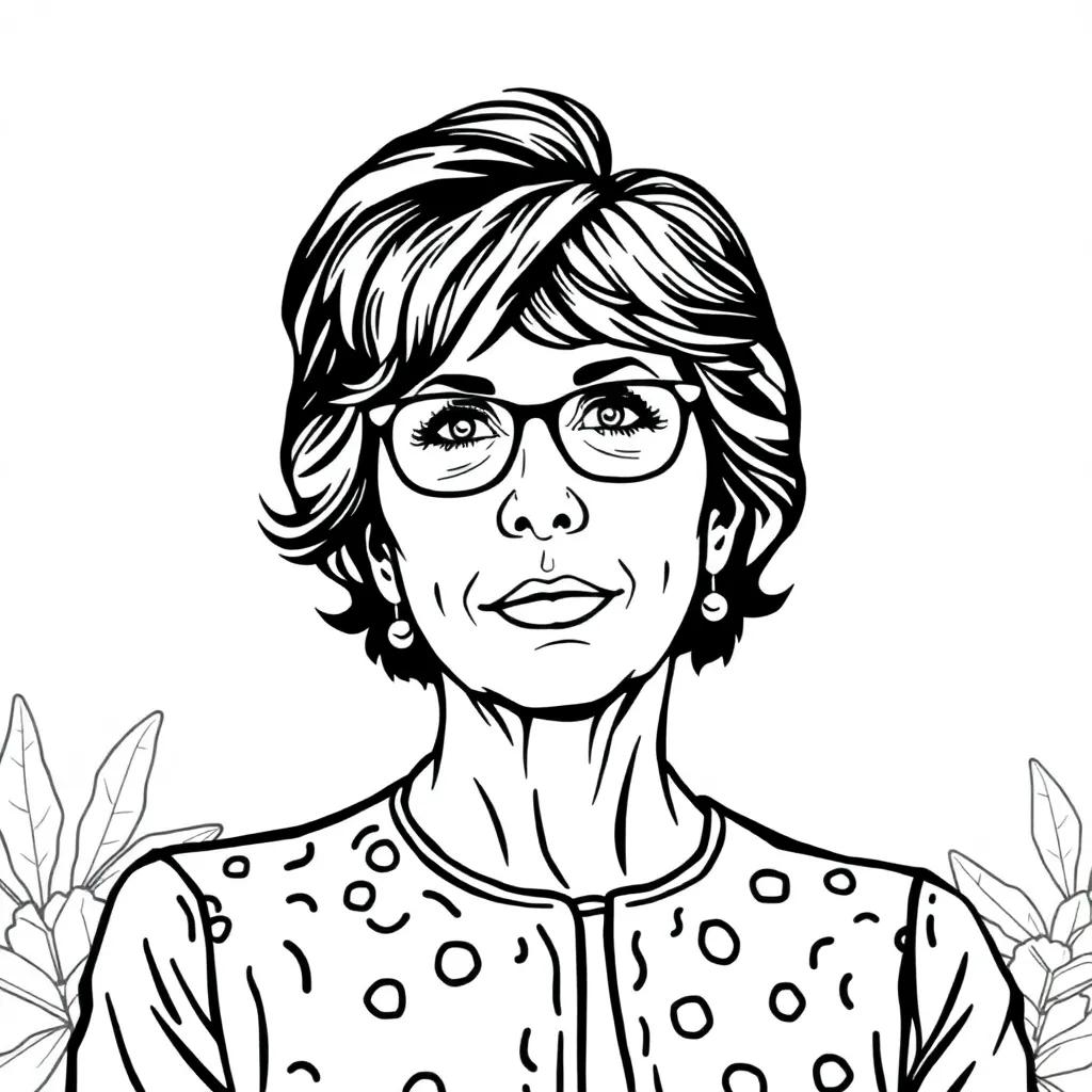 Ellen Ochoa Coloring Page Ellen Ochoa Coloring Page