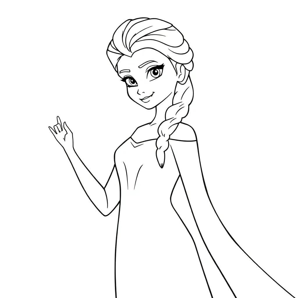 Elsa Frozen Printable Coloring Pages