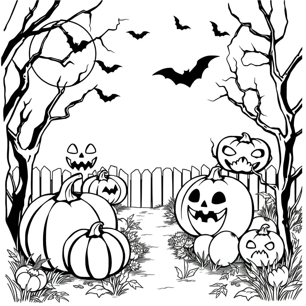 Fall Halloween Coloring Pages