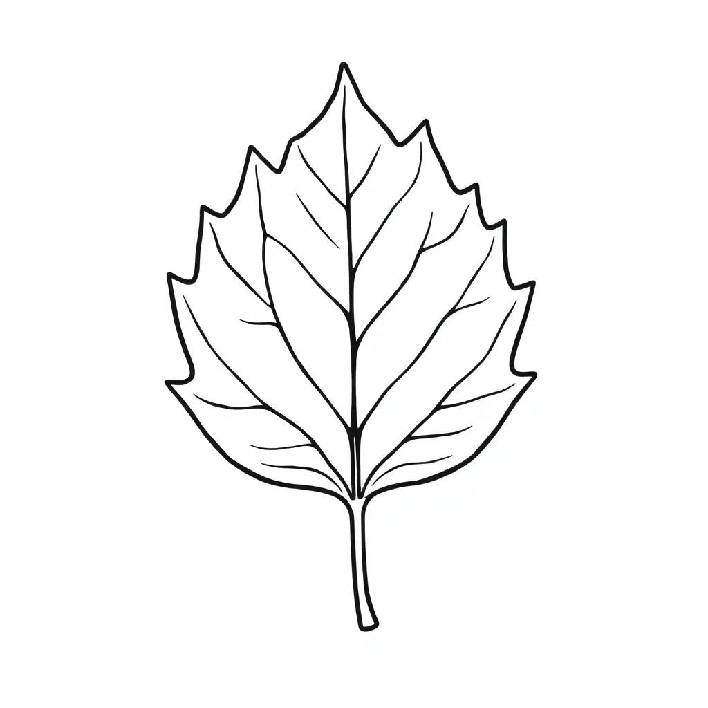 Fall Leaf Coloring Pages Printable
