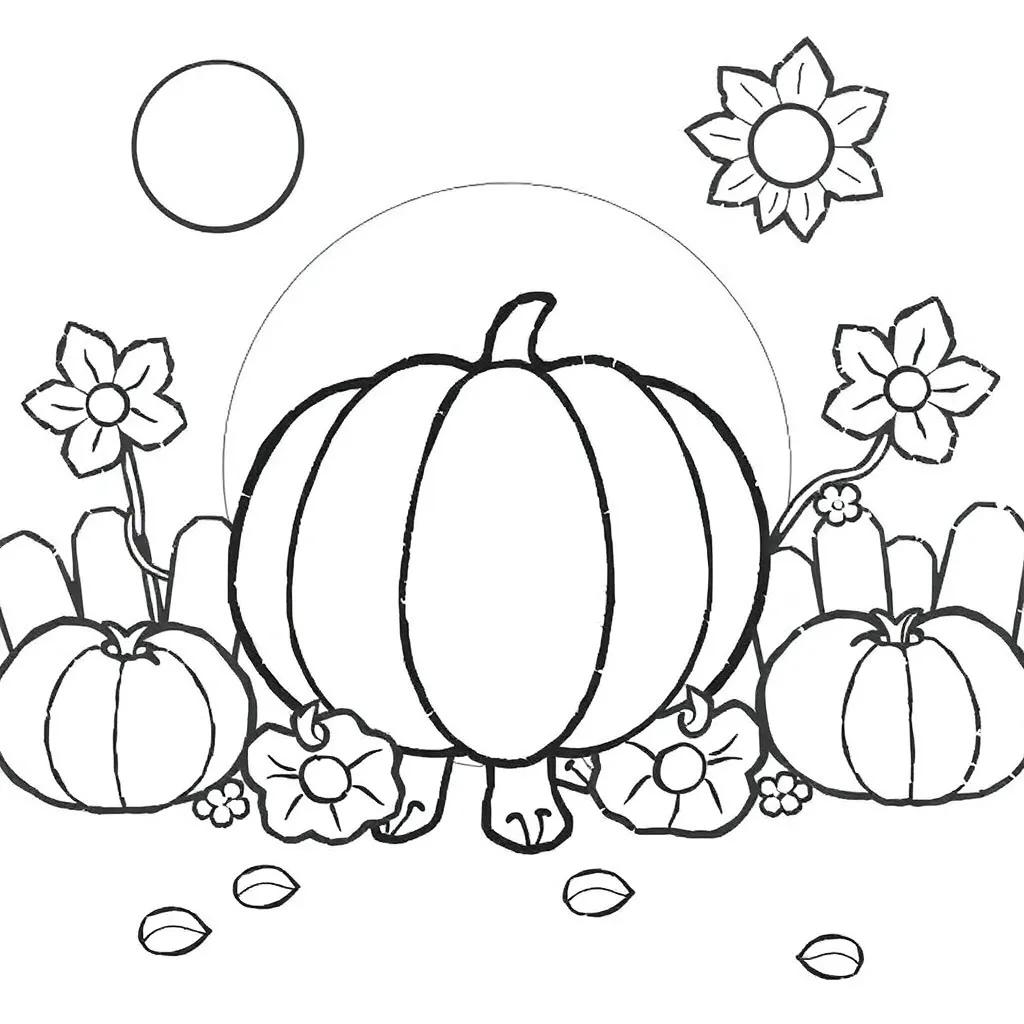 Fall Color Pages For Preschool