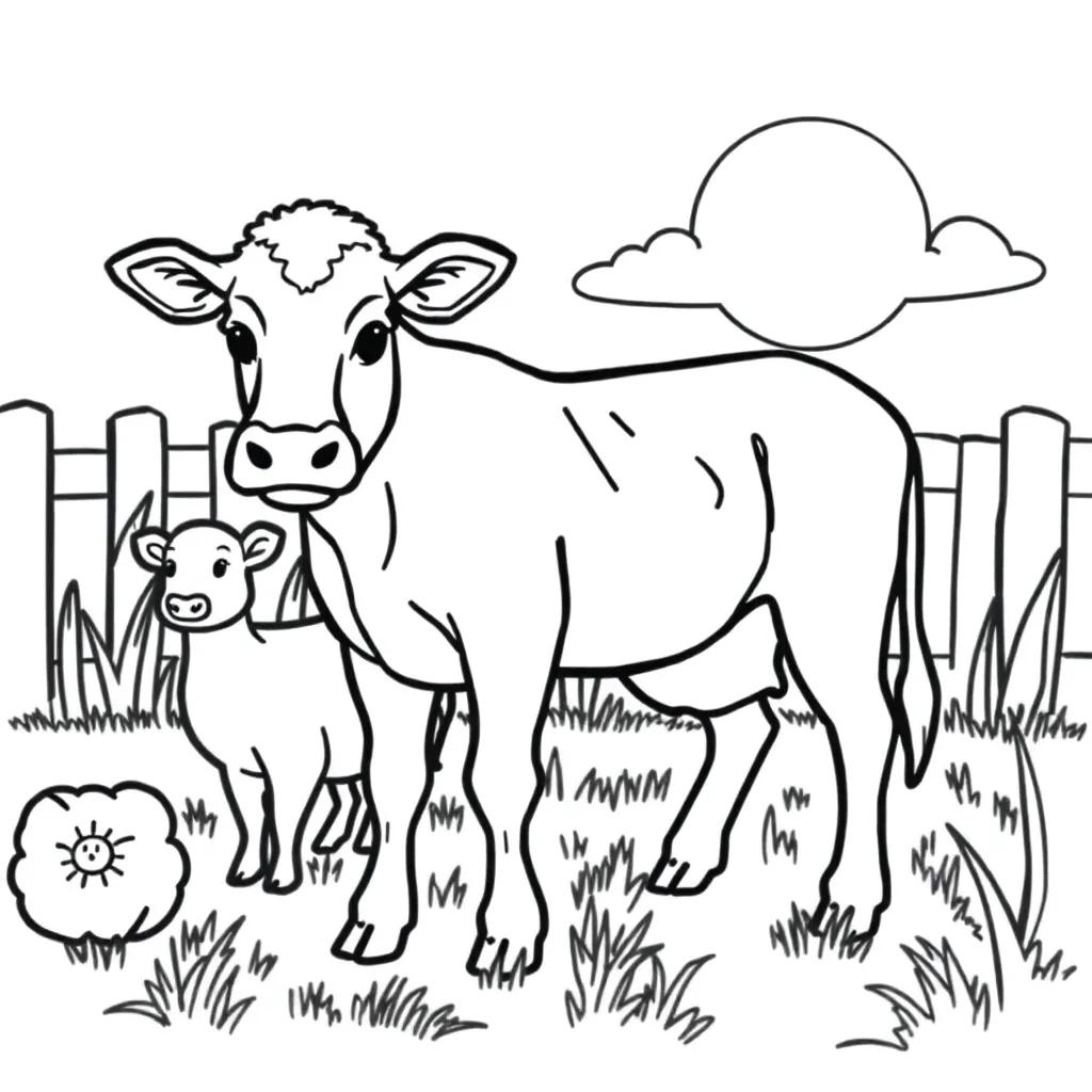 Farm Animal Coloring Pages Printable
