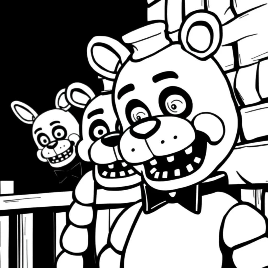 Five Nights At Freddy’s Free Coloring Pages