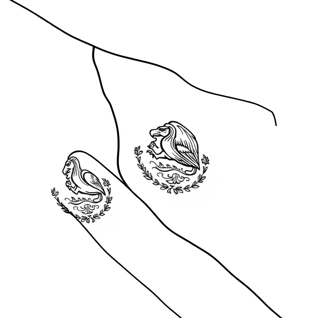 Flag Of Mexico Coloring Page