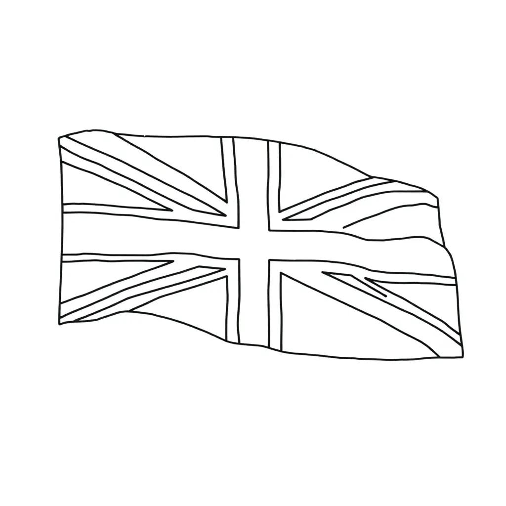 Uk Flag Coloring Page