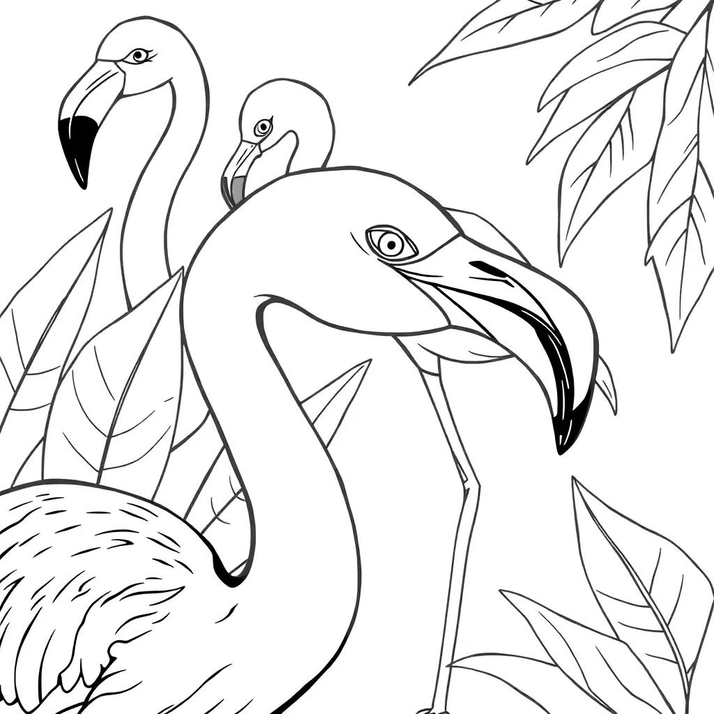 Flamingo Coloring Pages Printable