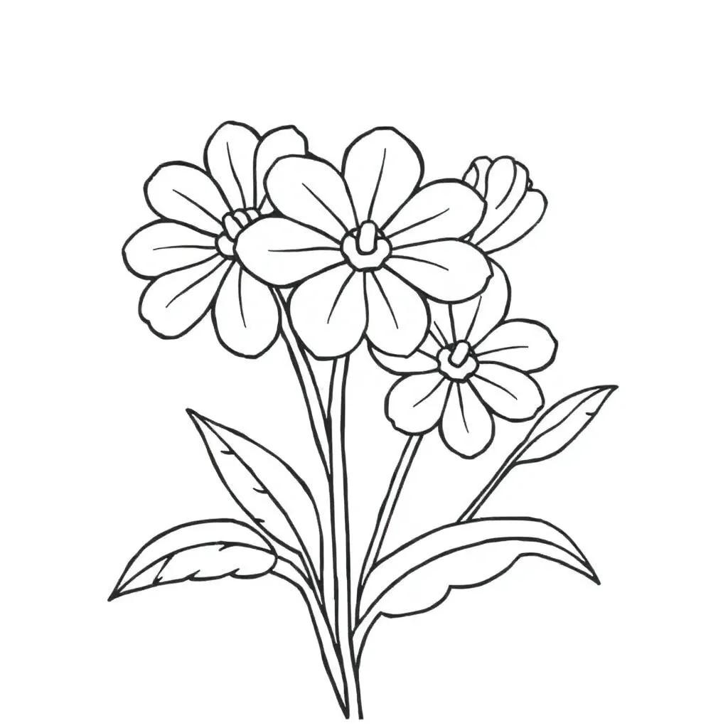 Flowers Coloring Pages For Preschoolers