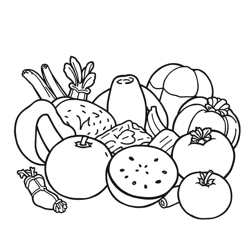Food Group Coloring Pages