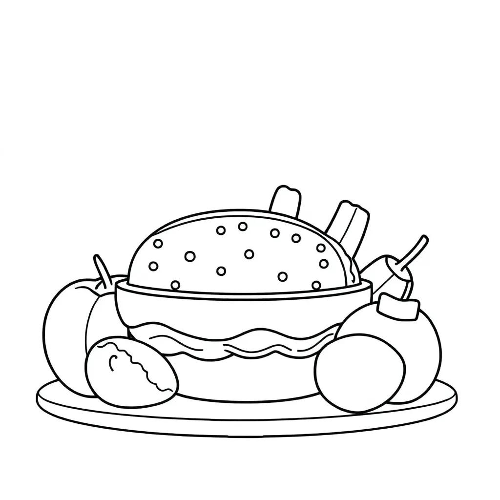 Food Coloring Pages For Preschoolers Food Coloring Pages For Preschoolers
