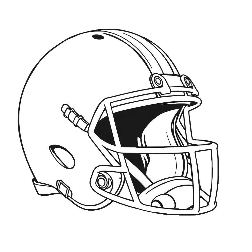 Football Helmets Coloring Pages