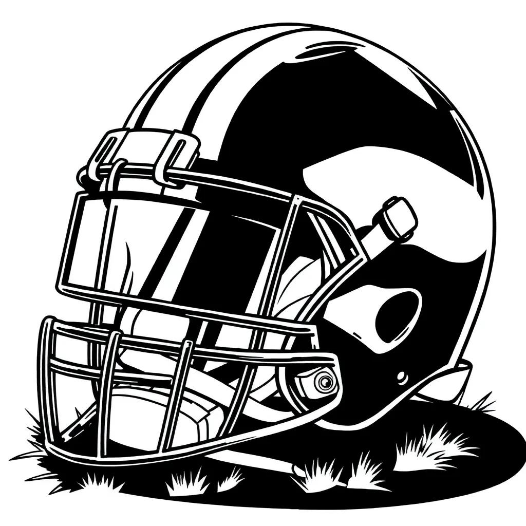 Football Coloring Pages Helmets