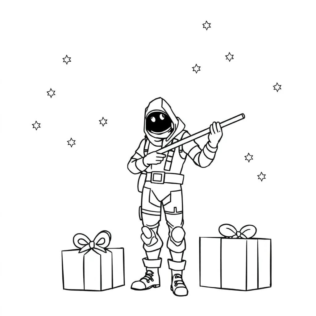 Fortnite Christmas Coloring Pages