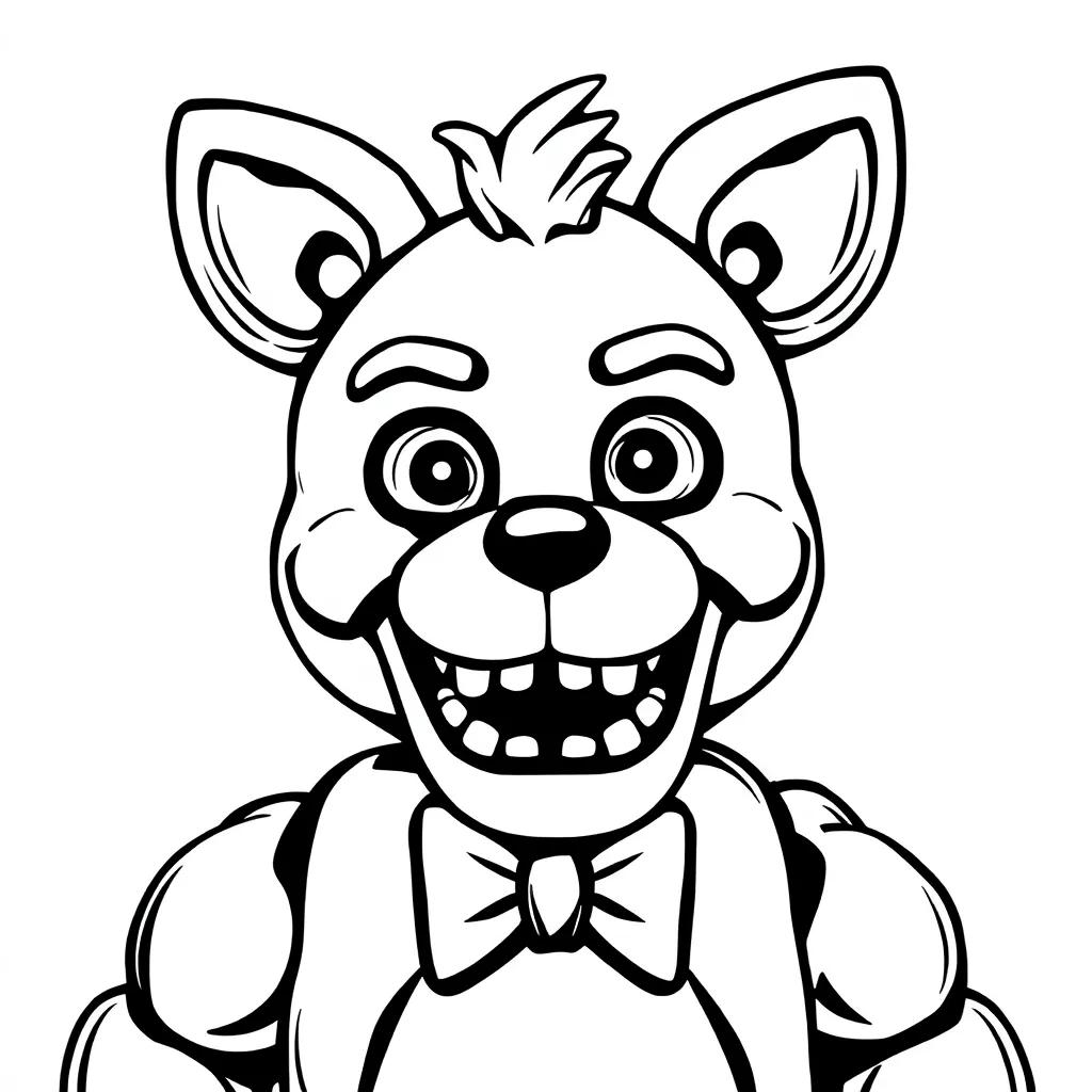 Foxy Five Nights At Freddy’s Coloring Pages