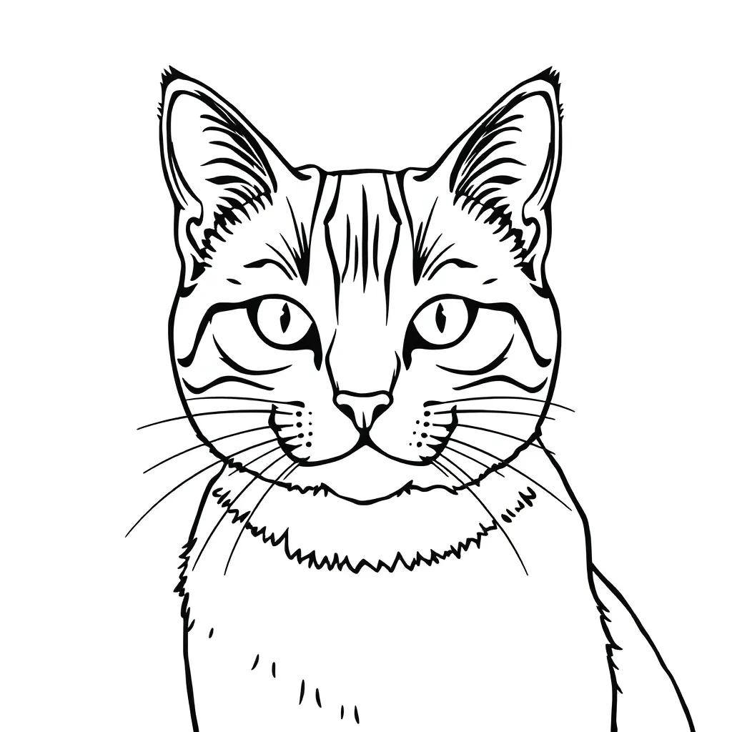 Free Coloring Pages Cat