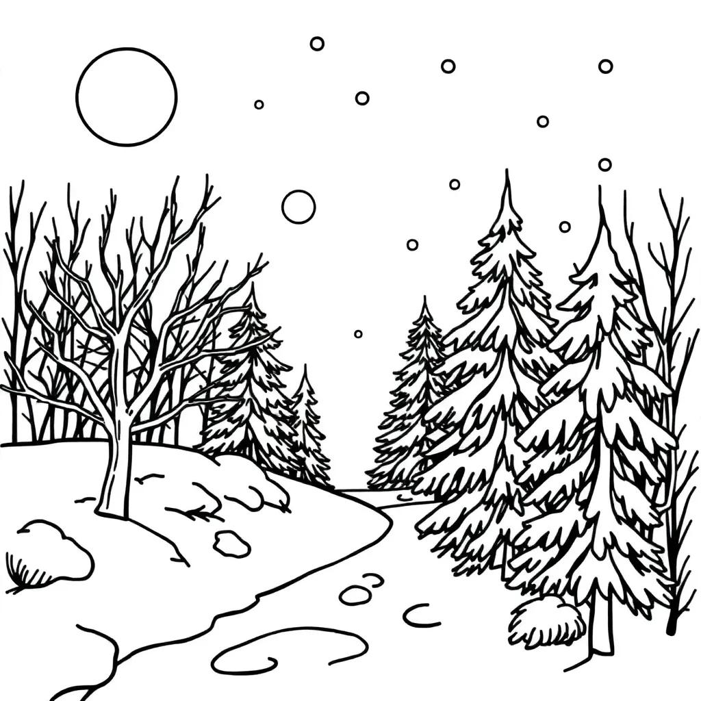 Free Coloring Pages Winter