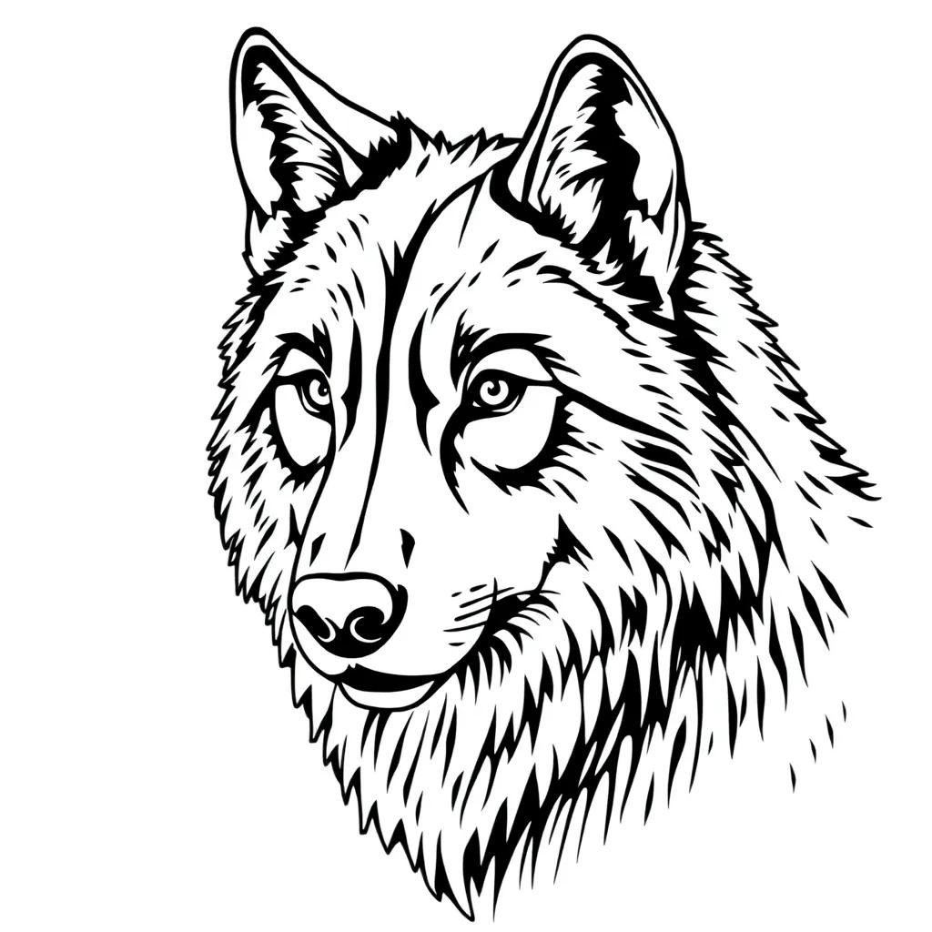 Free Printable Wolf Coloring Pages