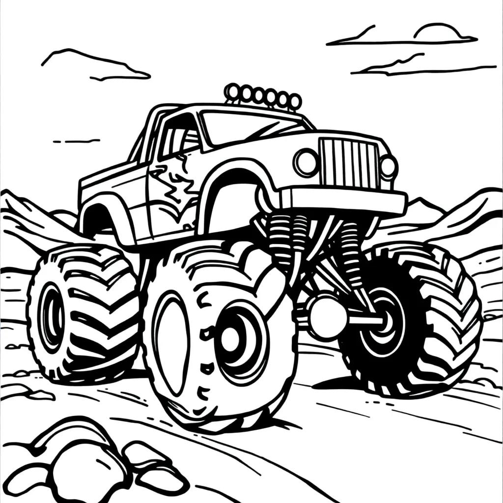 Free Printable Coloring Pages Monster Trucks