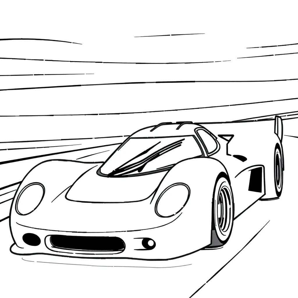 Free Coloring Pages Of Race Cars