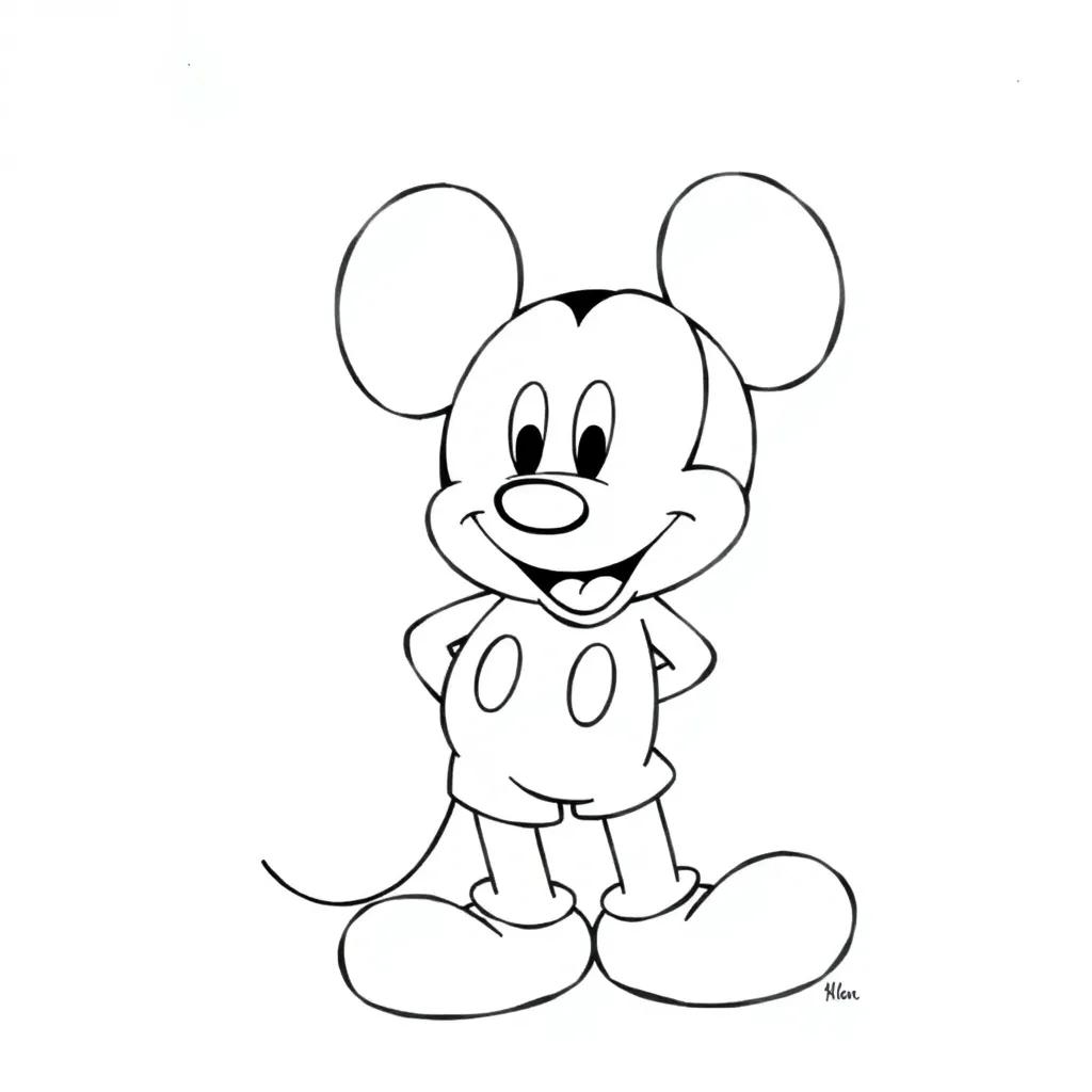Free Mickey Mouse Coloring Pages